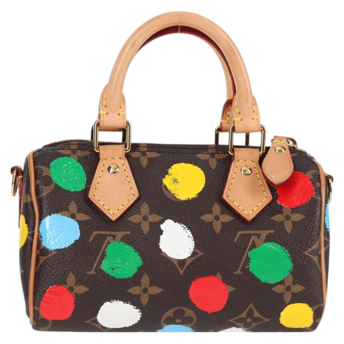 LOUIS VUITTON Monogram Yayoi Kusama Nano Speedy Hand Bag M81979 LV 121040SM