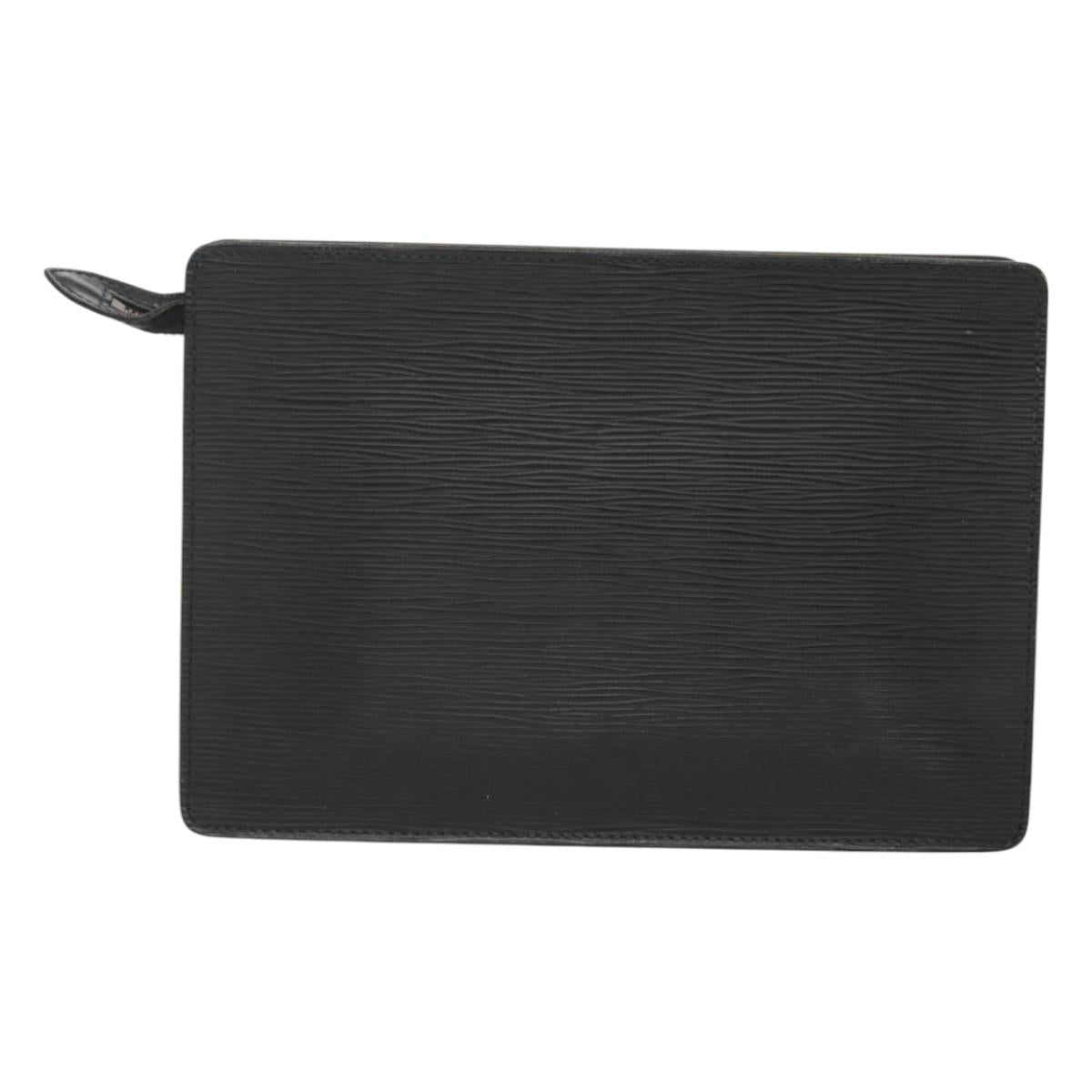 LOUIS VUITTON Epi Pochette Homme Clutch Bag Black Noir M52522 LV 121095