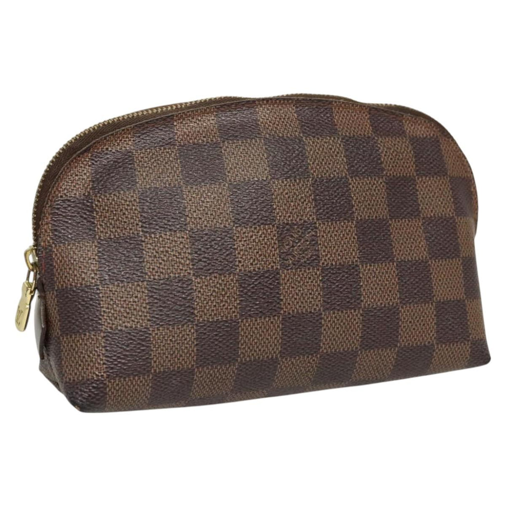 LOUIS VUITTON Damier Ebene Pochette Cosmetic PM Pouch N47516 LV 121098