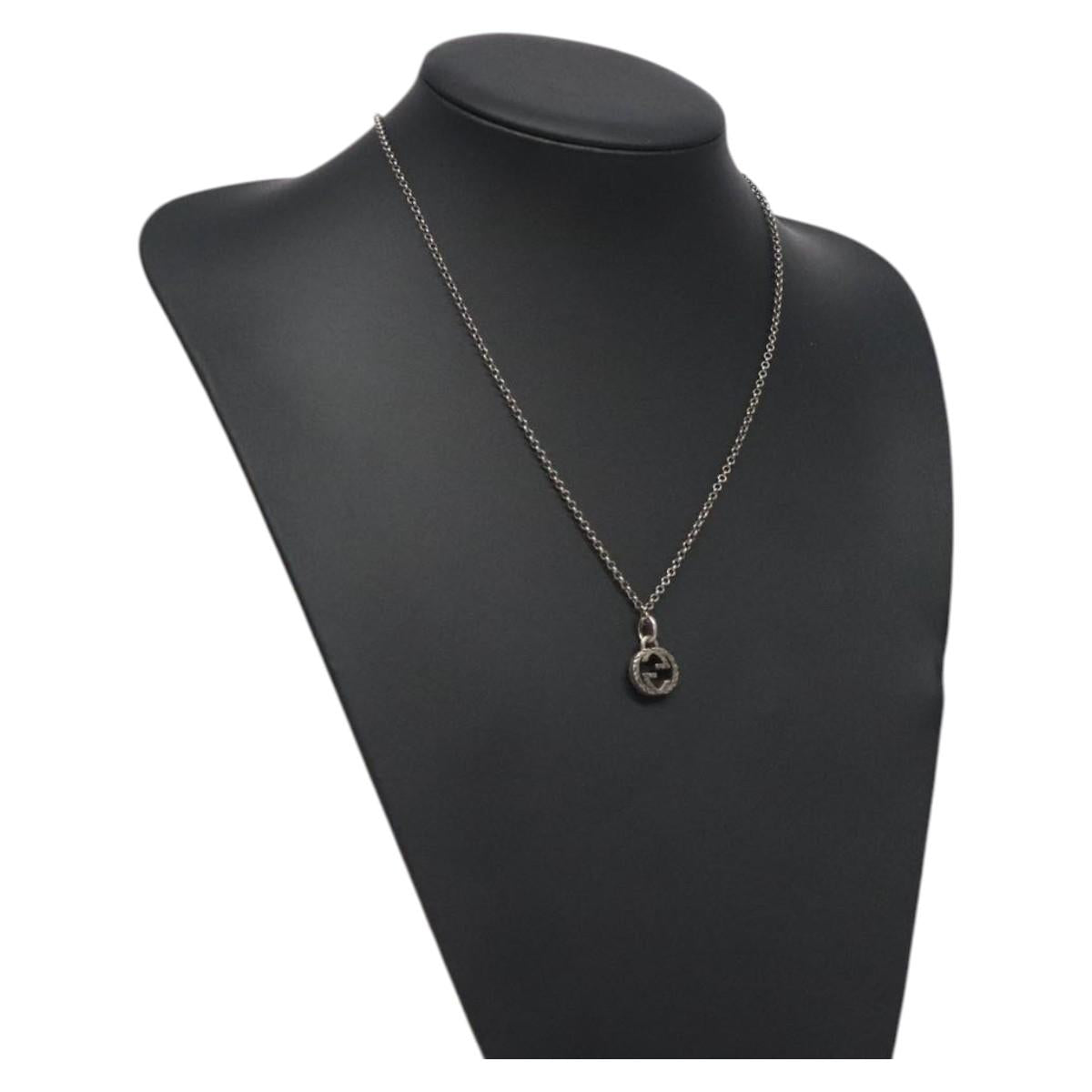 GUCCI Necklace metal Silver 121186