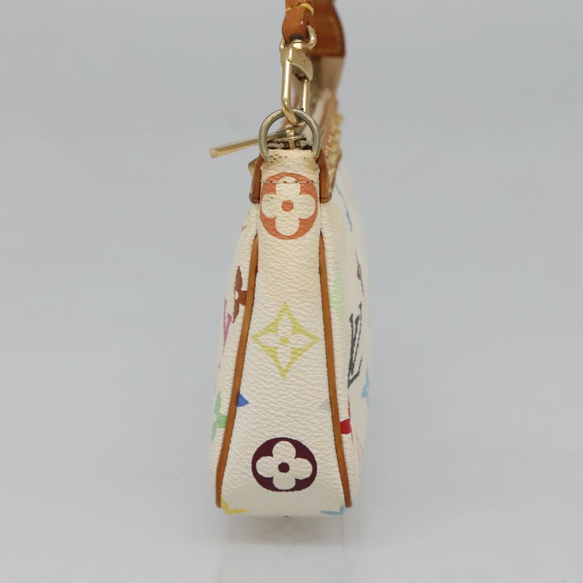 LOUIS VUITTON Multicolor Pochette Accessoires Pouch White M92649 121405