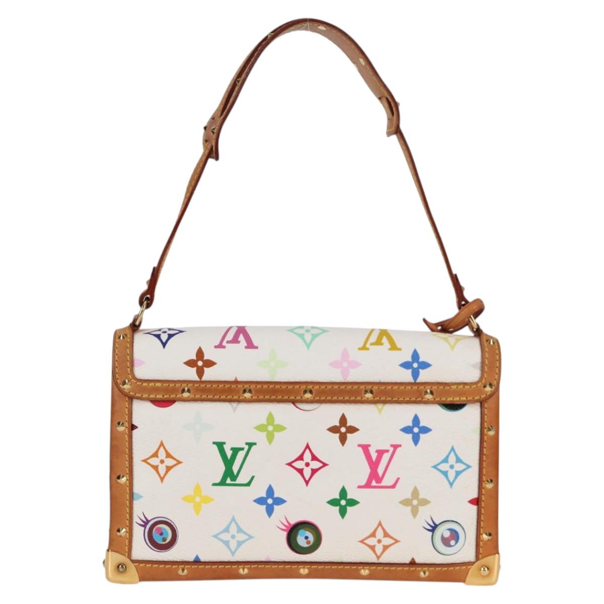 LOUIS VUITTON Monogram Pochette Eye Miss You Hand Bag White M92055 121439AM