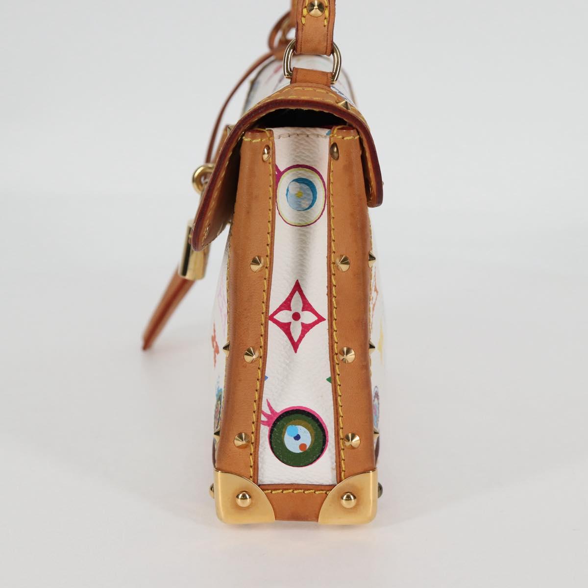 LOUIS VUITTON Monogram Pochette Eye Miss You Hand Bag White M92055 121439AM