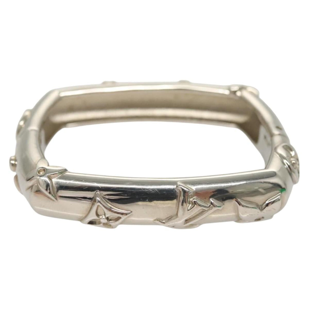 LOUIS VUITTON Bangle Bracelet Family metal Silver tone M63137 LV 121493
