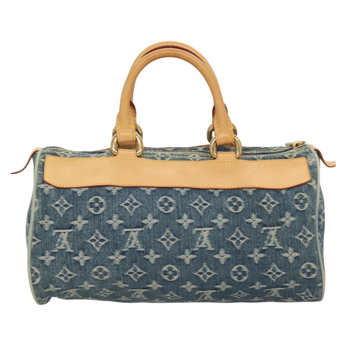 LOUIS VUITTON Monogram Denim Neo Speedy Hand Bag Blue M95019 LV 121503SV