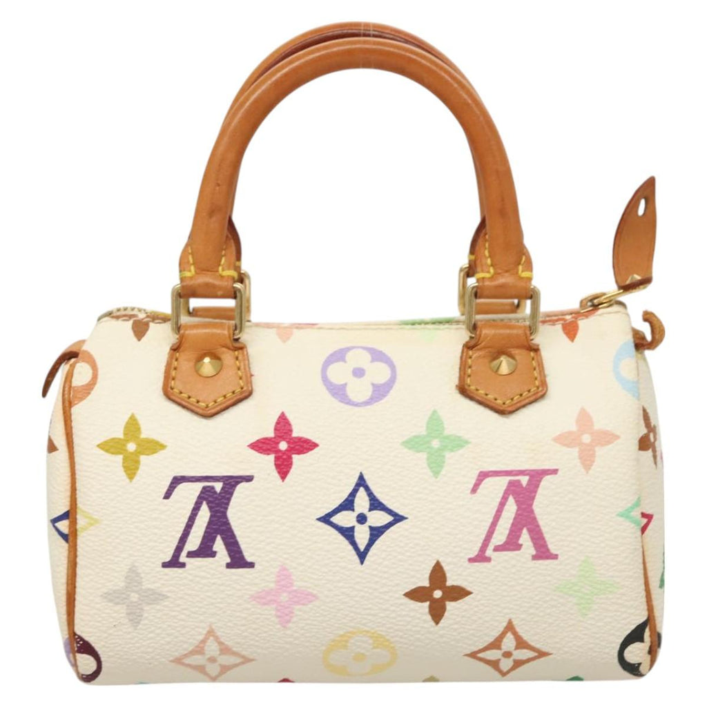 LOUIS VUITTON Monogram Multicolor Mini Speedy Bag White M92645 LV 121520V