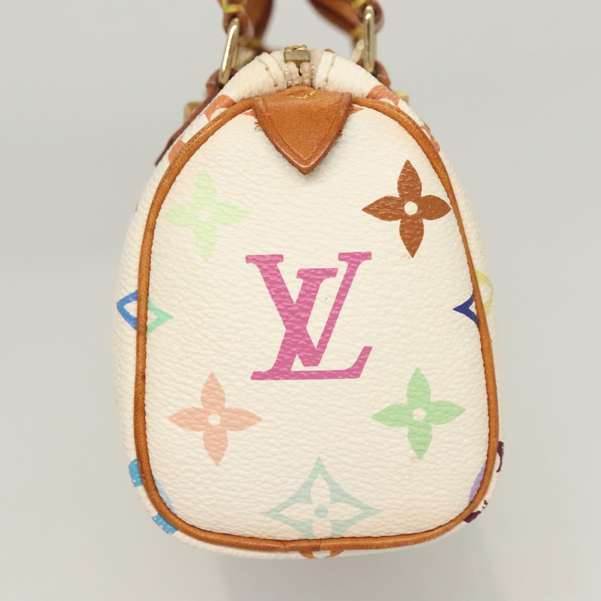 LOUIS VUITTON Monogram Multicolor Mini Speedy Bag White M92645 LV 121520V
