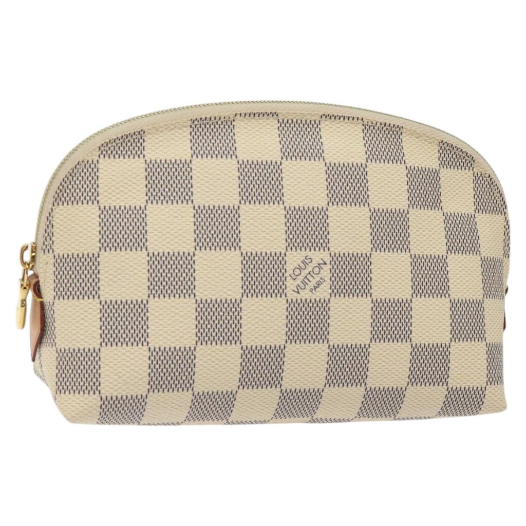 LOUIS VUITTON Damier Azur Pochette Cosmetic PM Pouch N60024 LV 121541