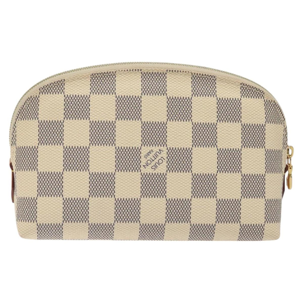 LOUIS VUITTON Damier Azur Pochette Cosmetic PM Pouch N60024 LV 121541