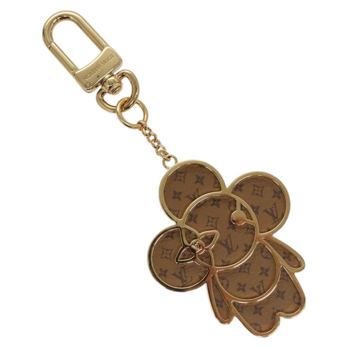 LOUIS VUITTON Monogram Vivienne Key Ring Charm Gold tone M02210 LV 121765A