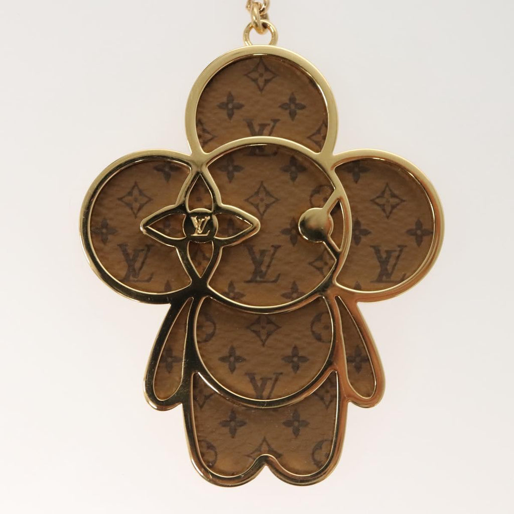 LOUIS VUITTON Monogram Vivienne Key Ring Charm Gold tone M02210 LV 121765A