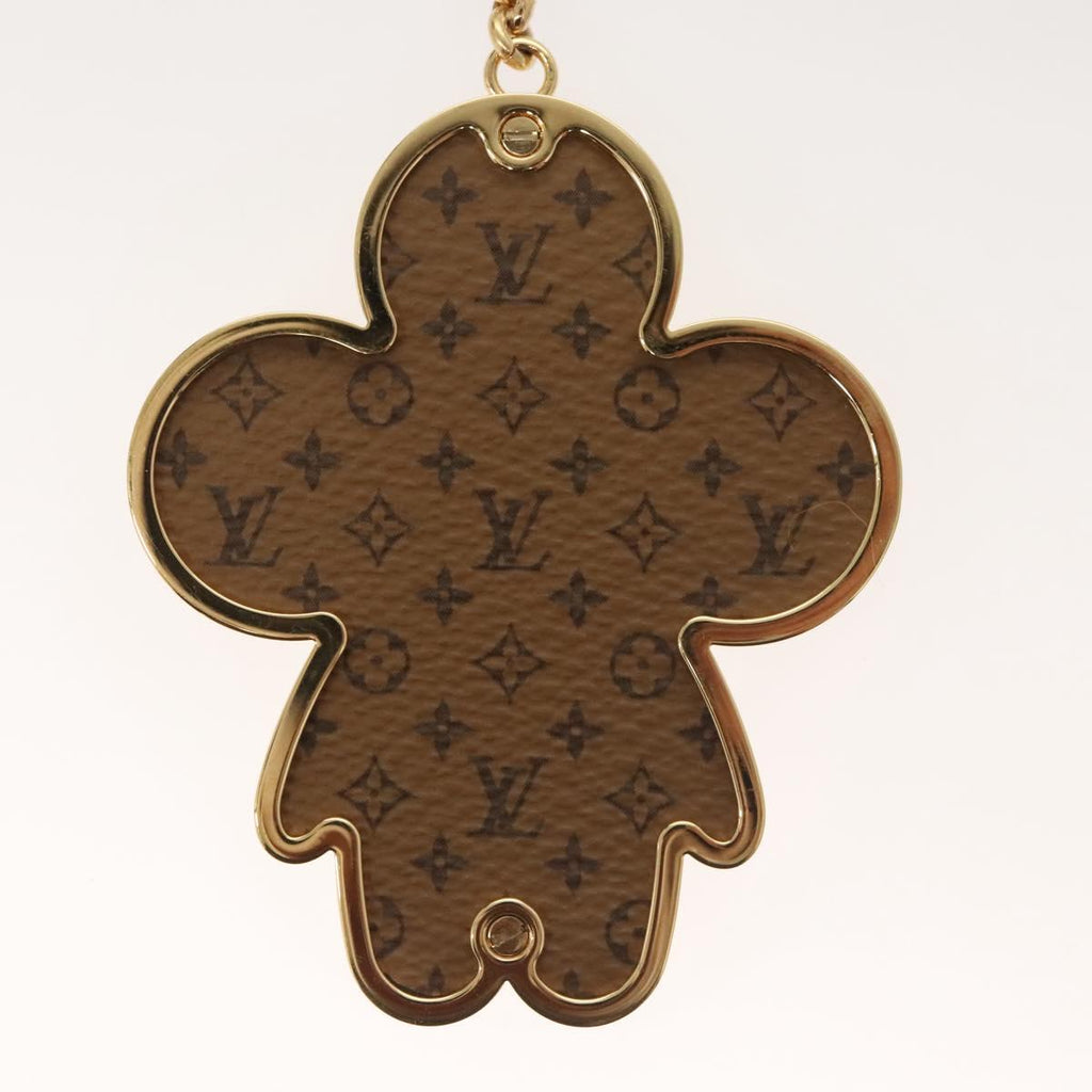 LOUIS VUITTON Monogram Vivienne Key Ring Charm Gold tone M02210 LV 121765A