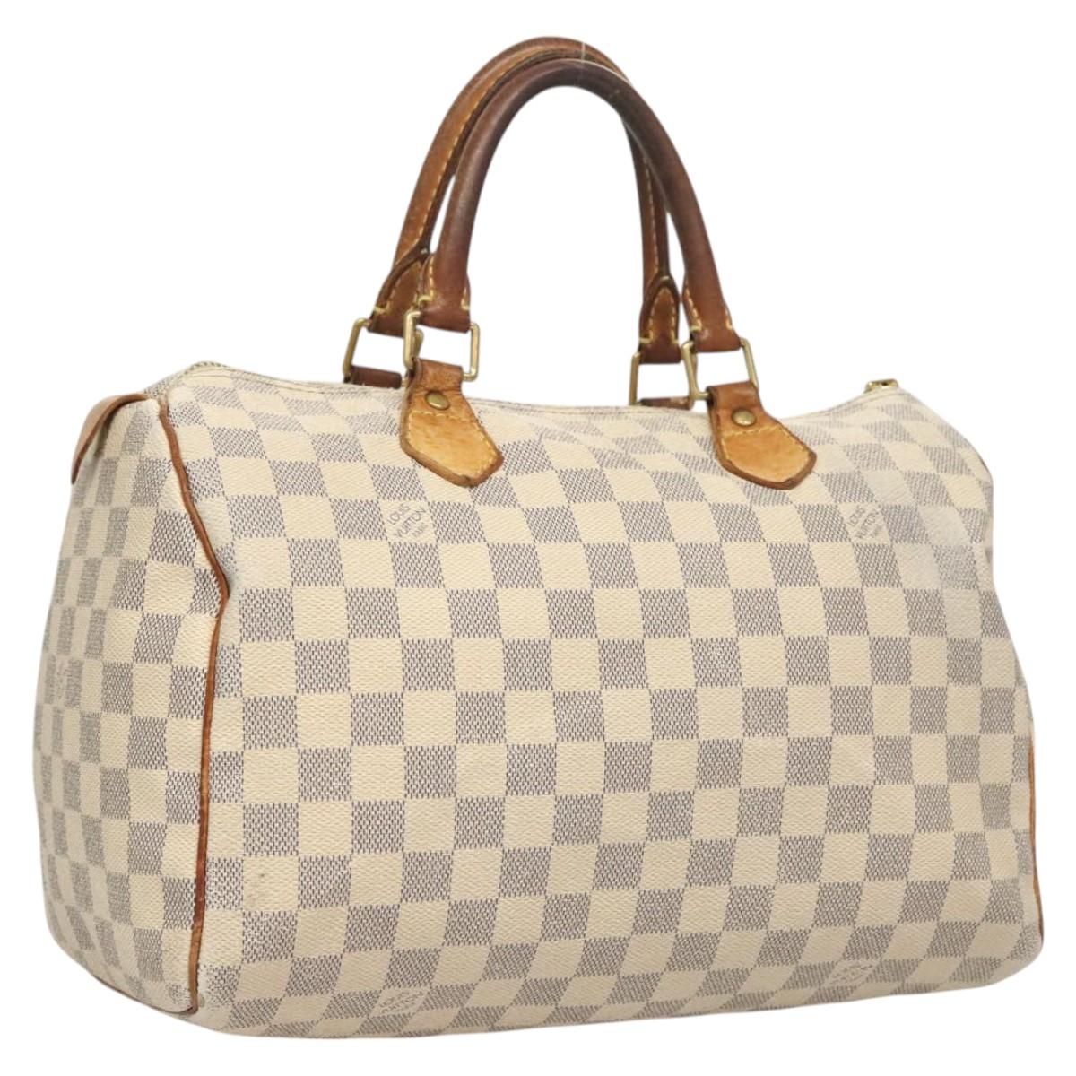 LOUIS VUITTON Damier Azur Speedy 30 Hand Bag N41533 LV 122739