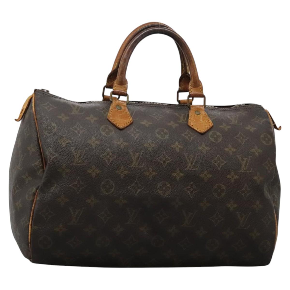 LOUIS VUITTON Monogram Speedy 35 Hand Bag M41524 LV 122754