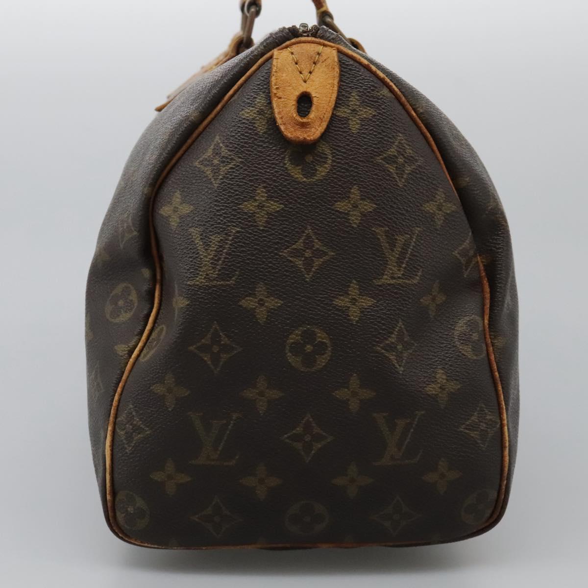 LOUIS VUITTON Monogram Speedy 35 Hand Bag M41524 LV 122754