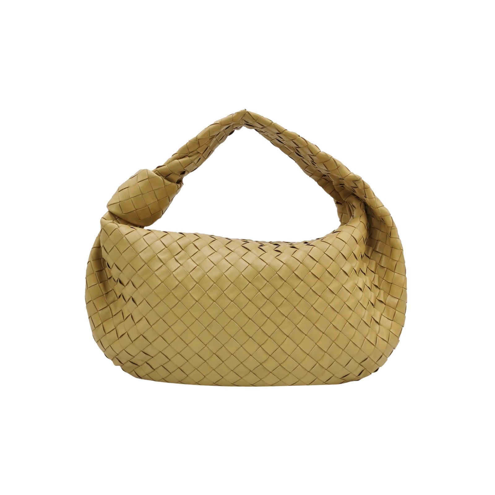 Bottega Veneta Jodie Small Lambskin Leather Tapioca Soft Yellow 46cm
