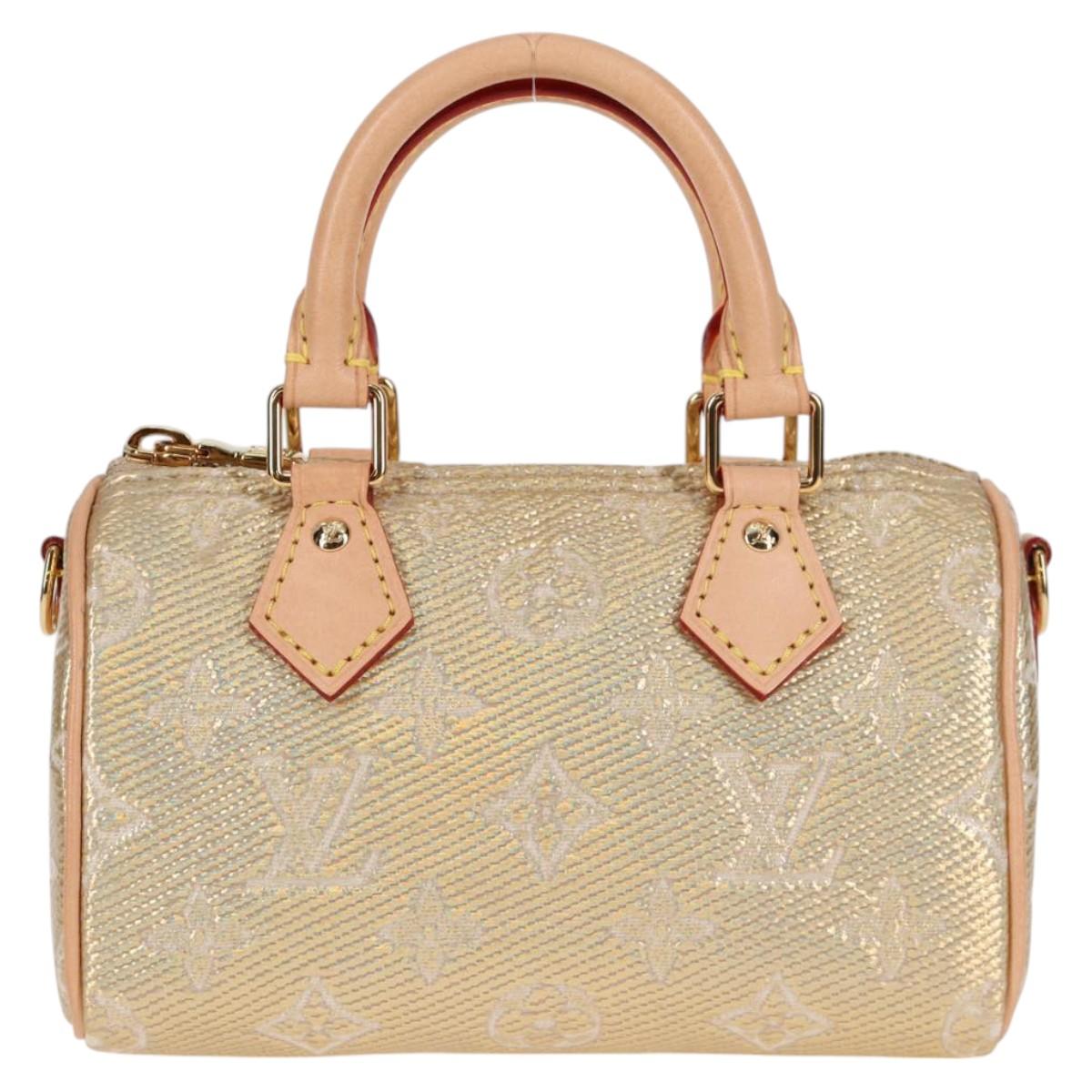 LOUIS VUITTON Monogram Laminated Jacquard Nano Speedy Bag M82242 122840SM