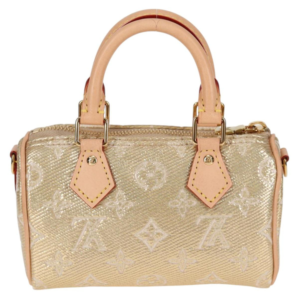 LOUIS VUITTON Monogram Laminated Jacquard Nano Speedy Bag M82242 122840SM