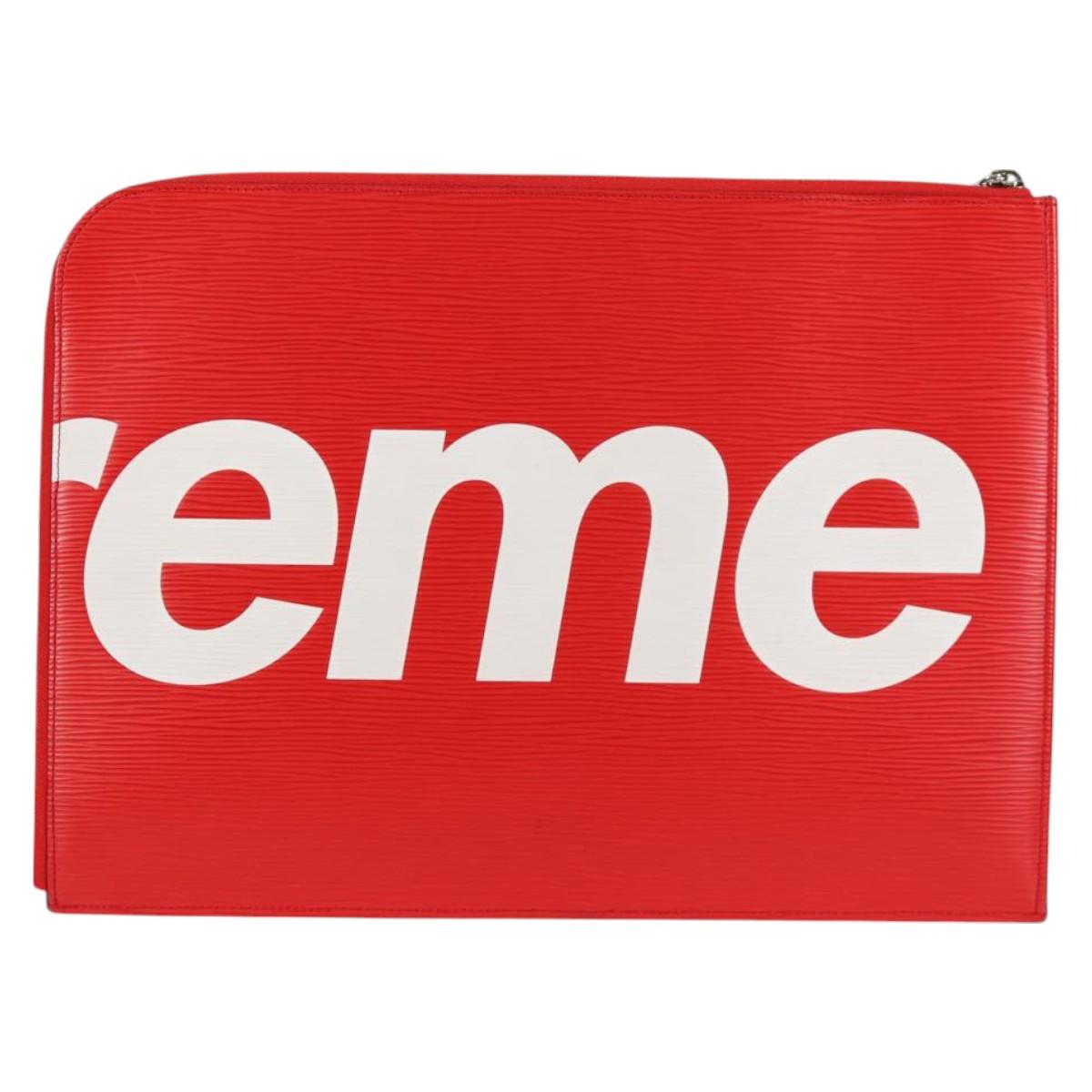 LOUIS VUITTON Epi Supreme Pochette Jules GM Bag Red White M67722 122842M