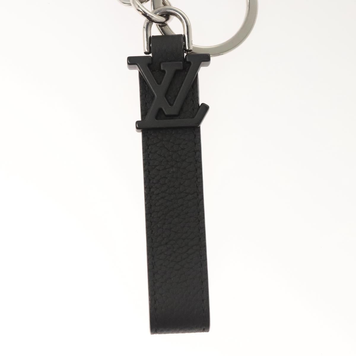 LOUIS VUITTON Dragon Nua Erogram Key Ring Leather Black M01194 LV 122857