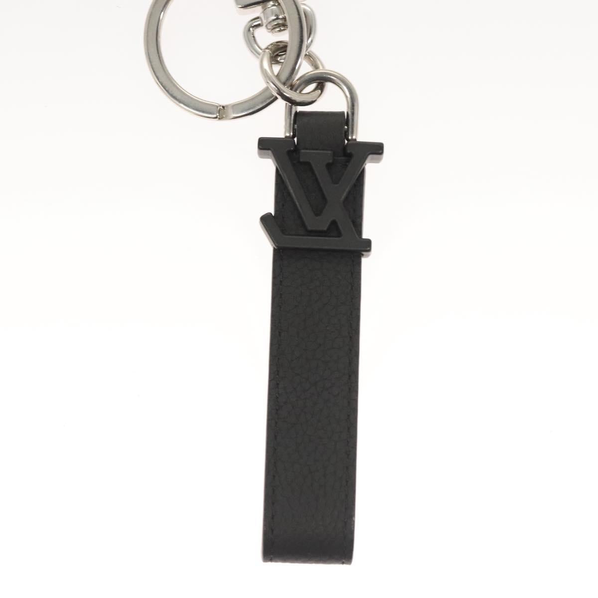 LOUIS VUITTON Dragon Nua Erogram Key Ring Leather Black M01194 LV 122857
