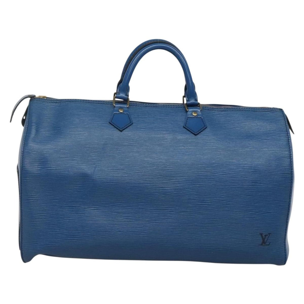 LOUIS VUITTON Epi Speedy 40 Hand Bag Toledo Blue M42985 LV 122882