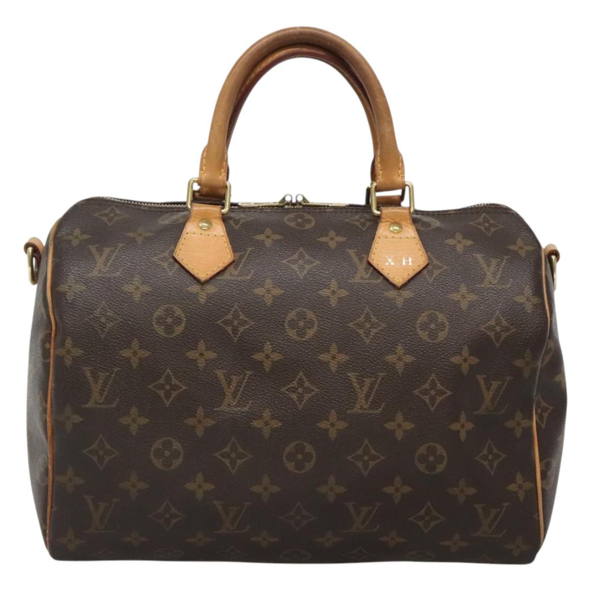 LOUIS VUITTON Monogram Speedy Bandouliere 30 Hand Bag M40391 LV 123001