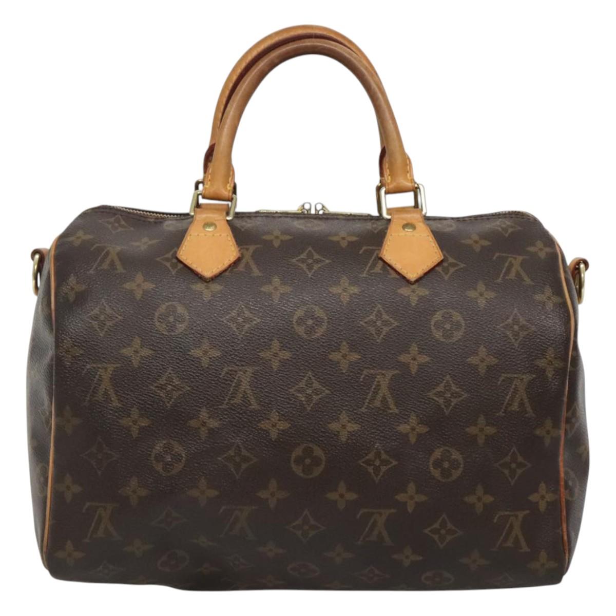 LOUIS VUITTON Monogram Speedy Bandouliere 30 Hand Bag M40391 LV 123001