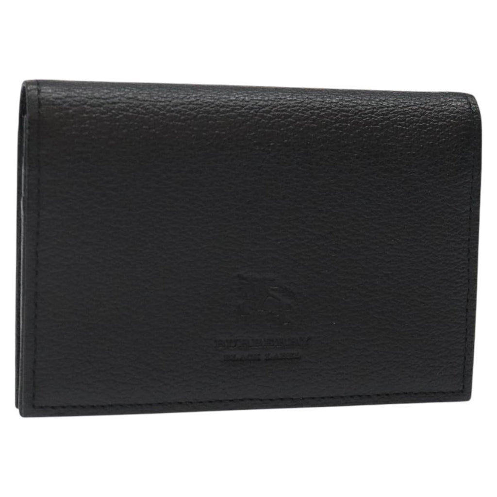 BURBERRY Card Case Leather Black 123072