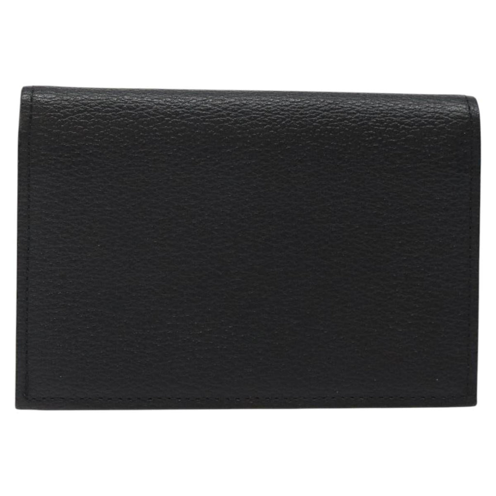 BURBERRY Card Case Leather Black 123072