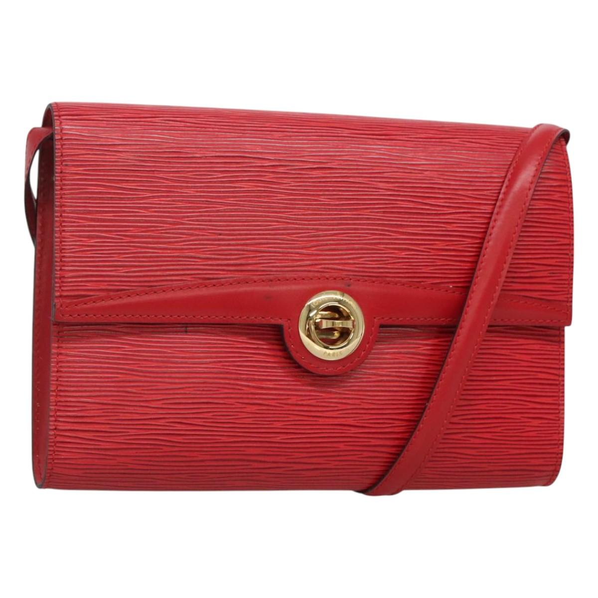 LOUIS VUITTON Epi Pochette Arche Shoulder Bag Red M52577 LV 123157