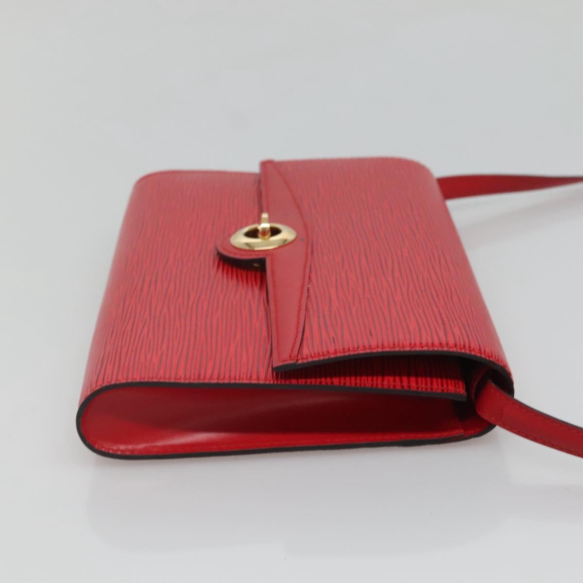 LOUIS VUITTON Epi Pochette Arche Shoulder Bag Red M52577 LV 123157