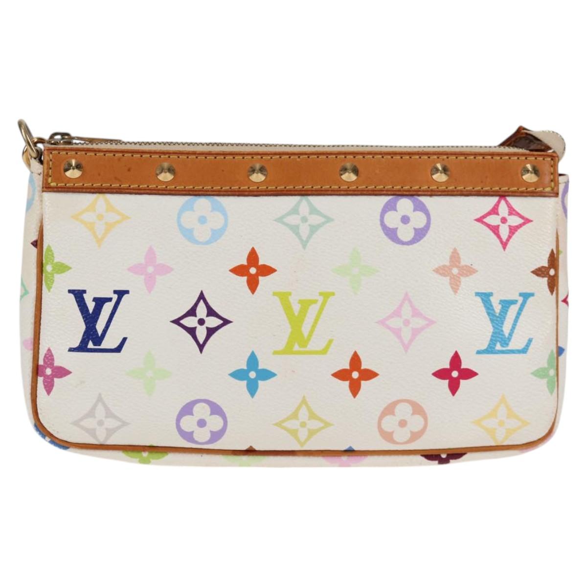 LOUIS VUITTON Multicolor Pochette Accessoires Pouch White M92649 123204V