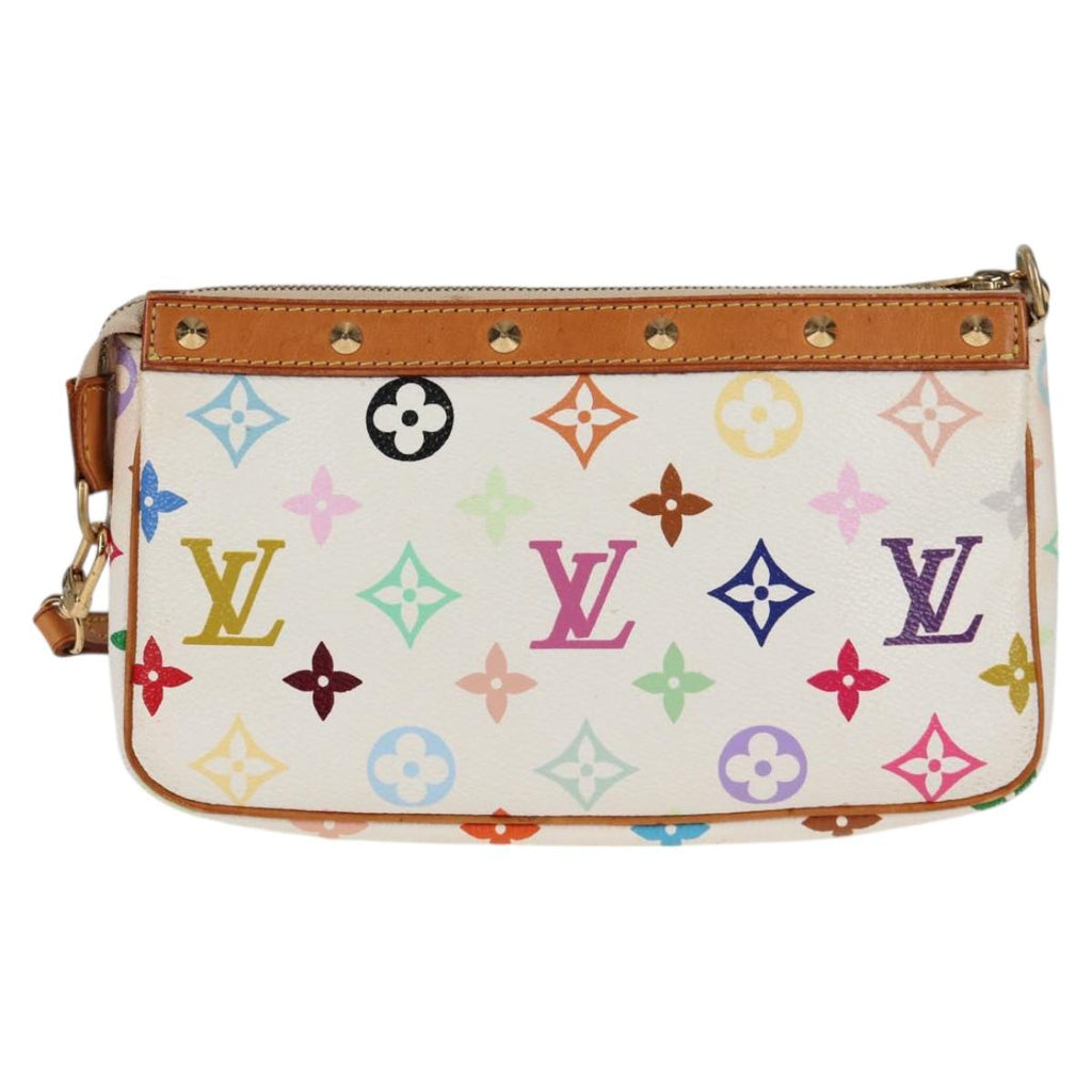 LOUIS VUITTON Multicolor Pochette Accessoires Pouch White M92649 123204V