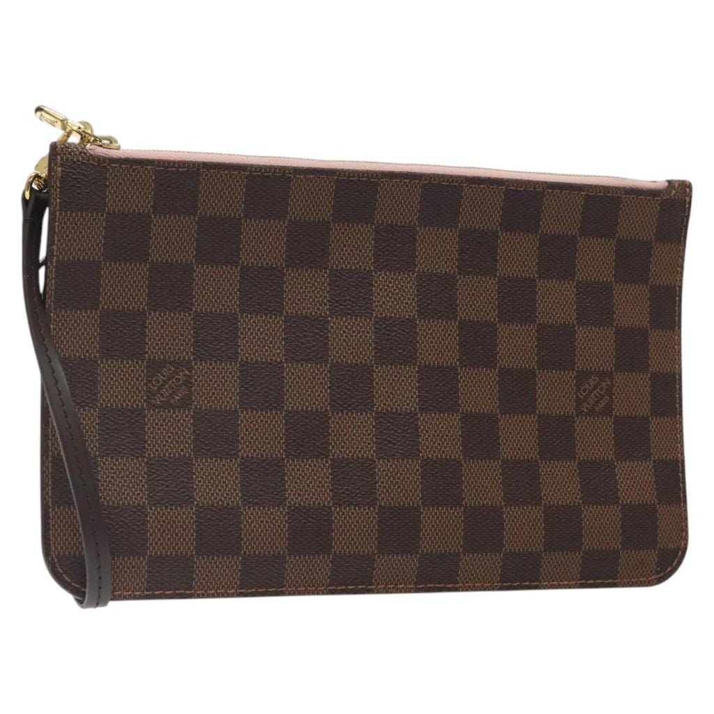 LOUIS VUITTON Damier Ebene Neverfull MM Pouch Accessory Pouch LV 123348