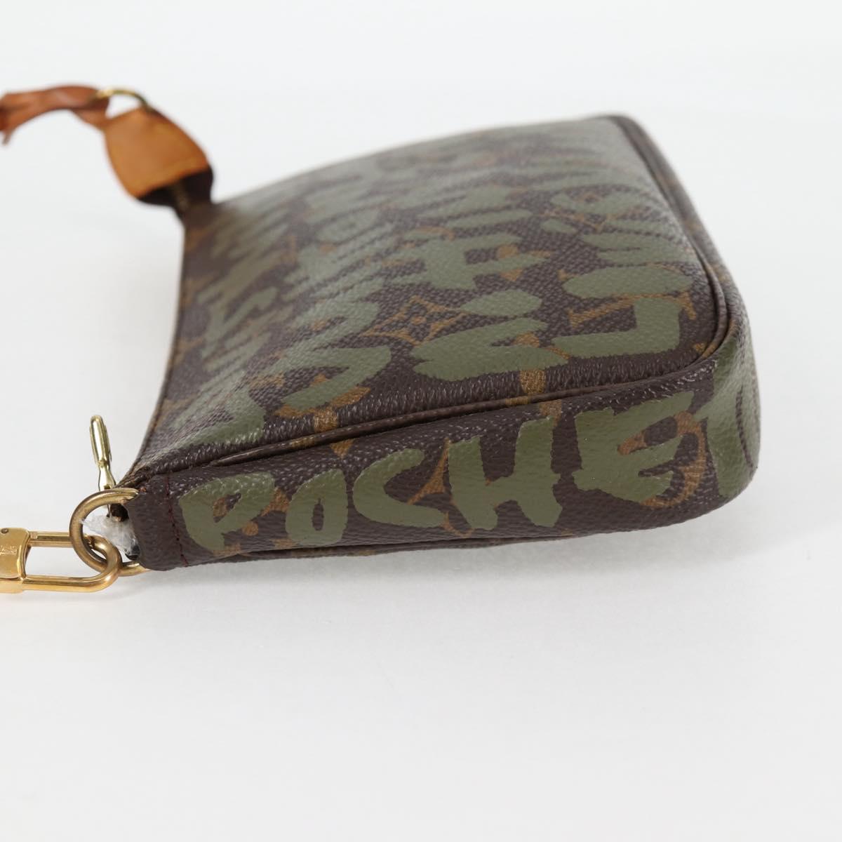 LOUIS VUITTON Graffiti Pochette Accessoires Pouch Khaki M92191 123438V