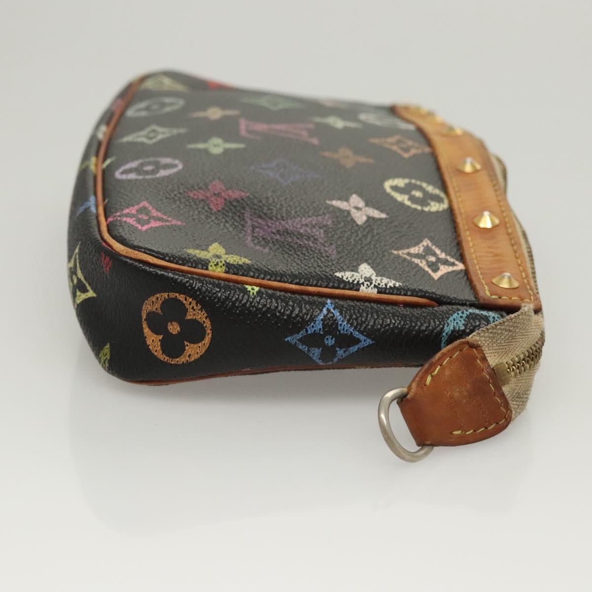 LOUIS VUITTON Monogram Multicolor Pochette Accessoires Black M92648 123447