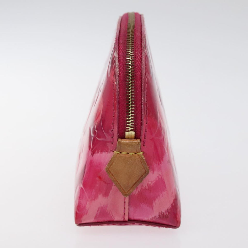 LOUIS VUITTON Vernis Ikat Flower Pochette Cosmetic Pink M90045 LV 123450