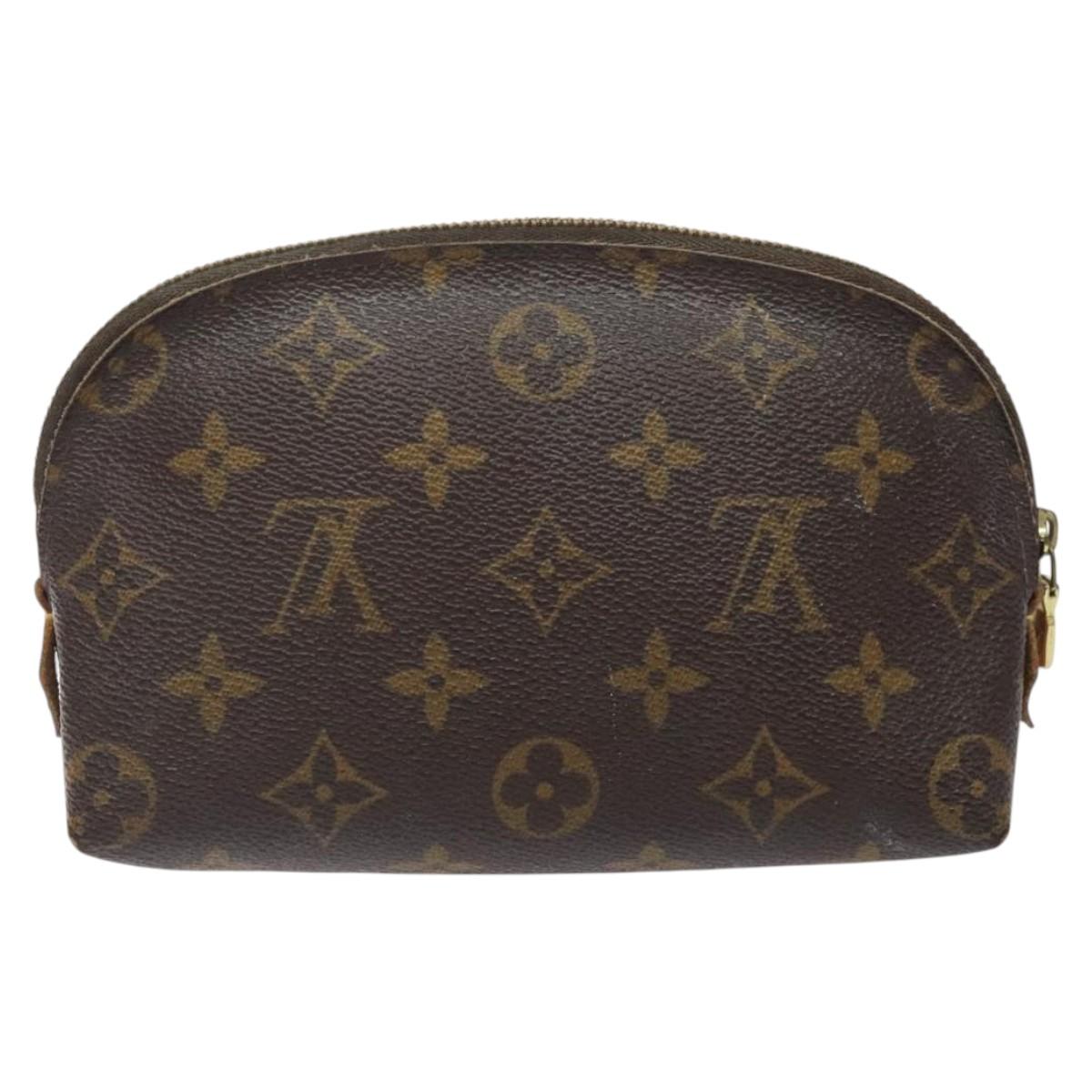 LOUIS VUITTON Monogram Pochette Cosmetic PM Cosmetic Pouch M47515 LV 123776
