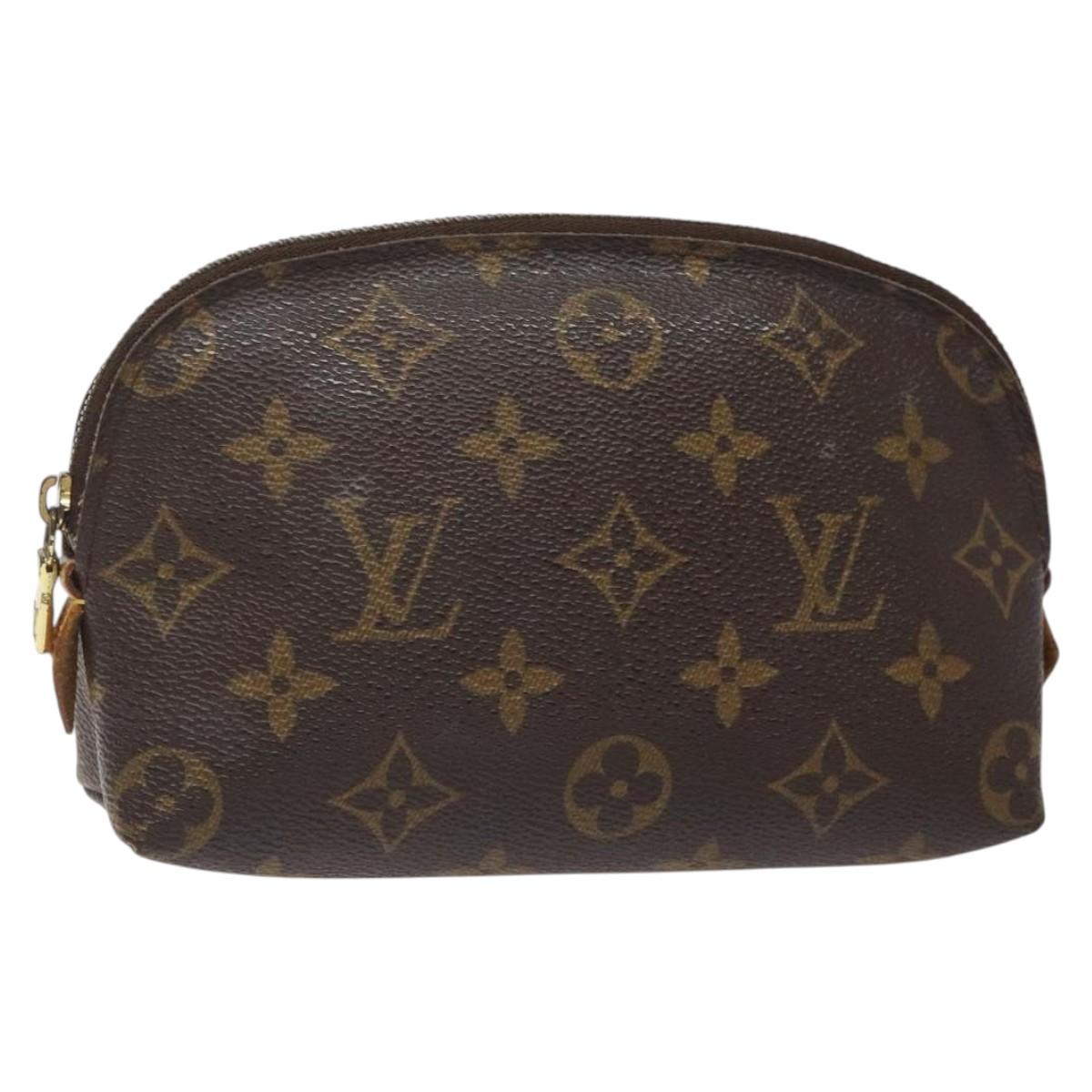 LOUIS VUITTON Monogram Pochette Cosmetic PM Pouch M43998 LV 124034