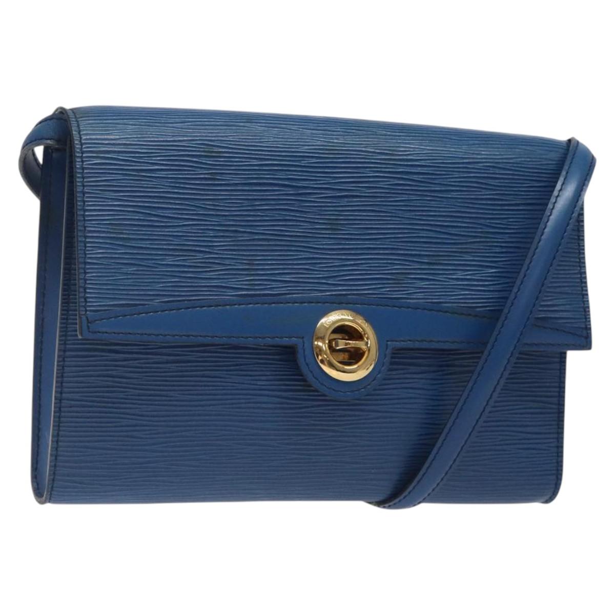 LOUIS VUITTON Epi Pochette Arche Shoulder Bag Blue M52575 LV 124057