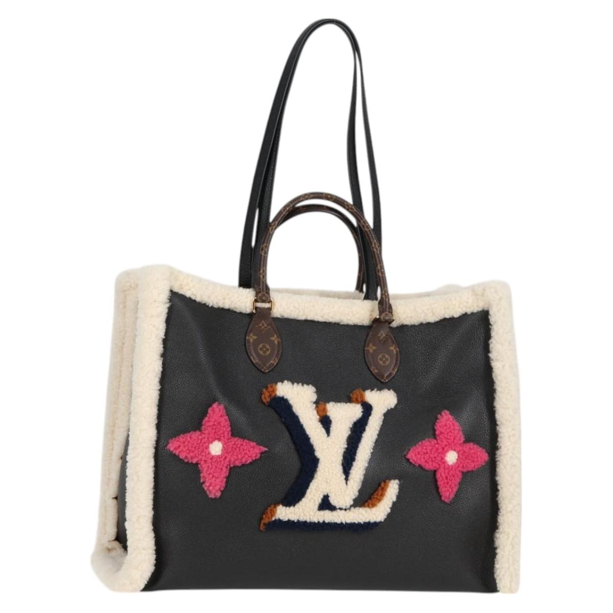 LOUIS VUITTON Monogram Shearing On The Go GM Tote Bag M56958 LV 124652S