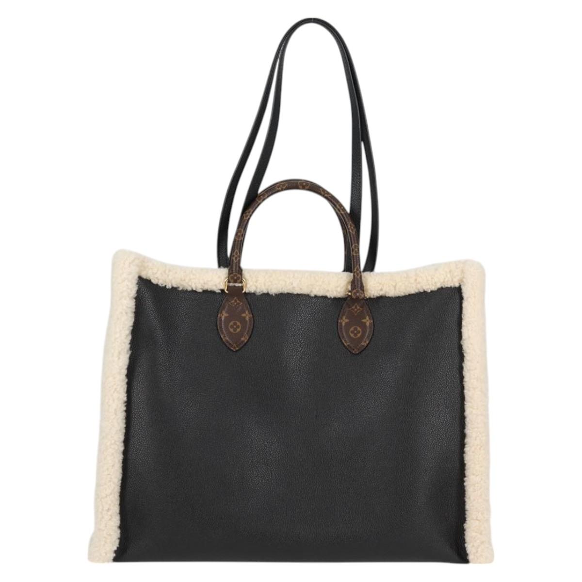 LOUIS VUITTON Monogram Shearing On The Go GM Tote Bag M56958 LV 124652S