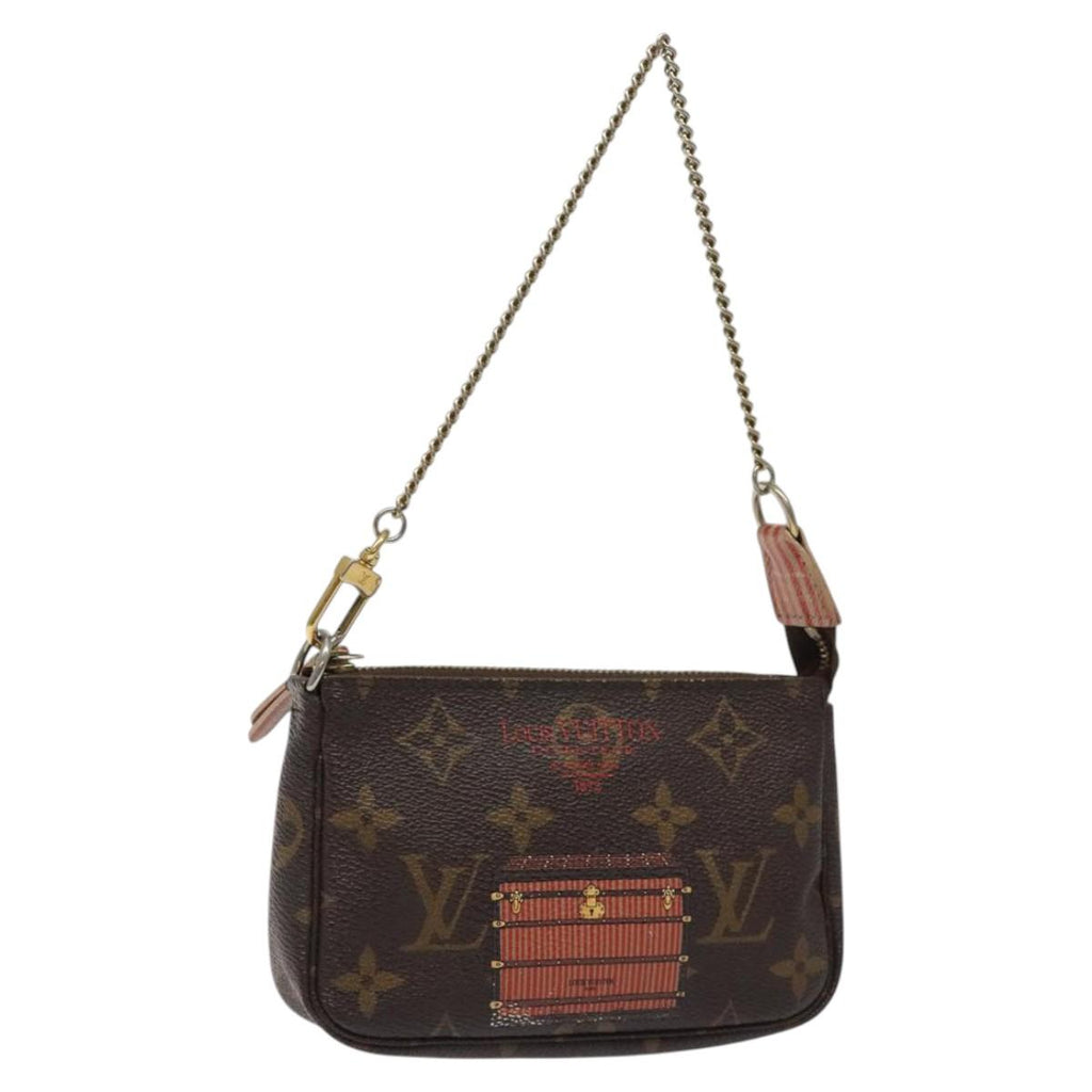 LOUIS VUITTON Monogram Trunk Mini Pochette Accessoires Pouch M60417 124875