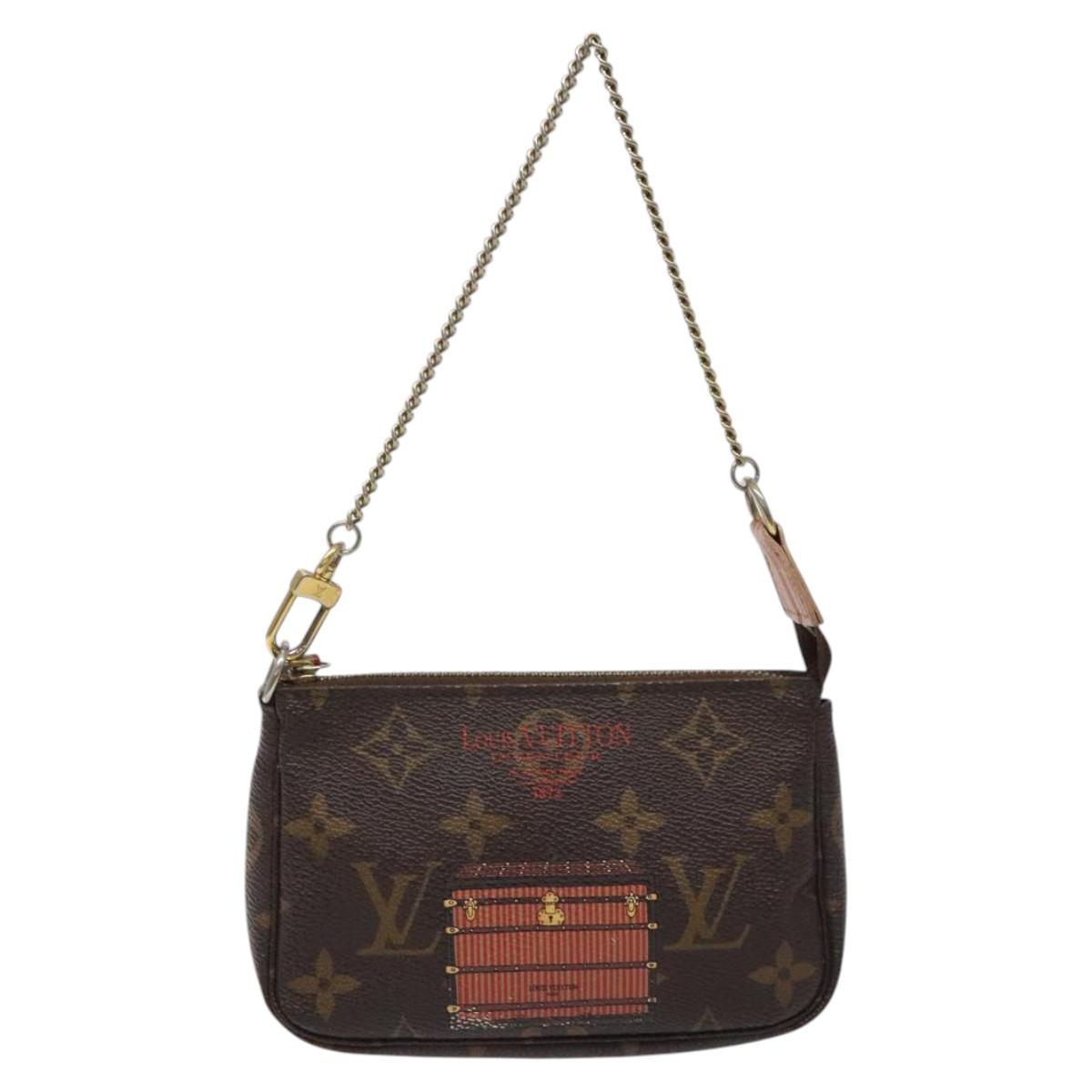 LOUIS VUITTON Monogram Trunk Mini Pochette Accessoires Pouch M60417 124875