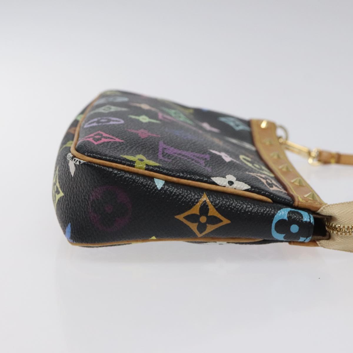 LOUIS VUITTON Monogram Multicolor Pochette Accessoires Black M92648 124892