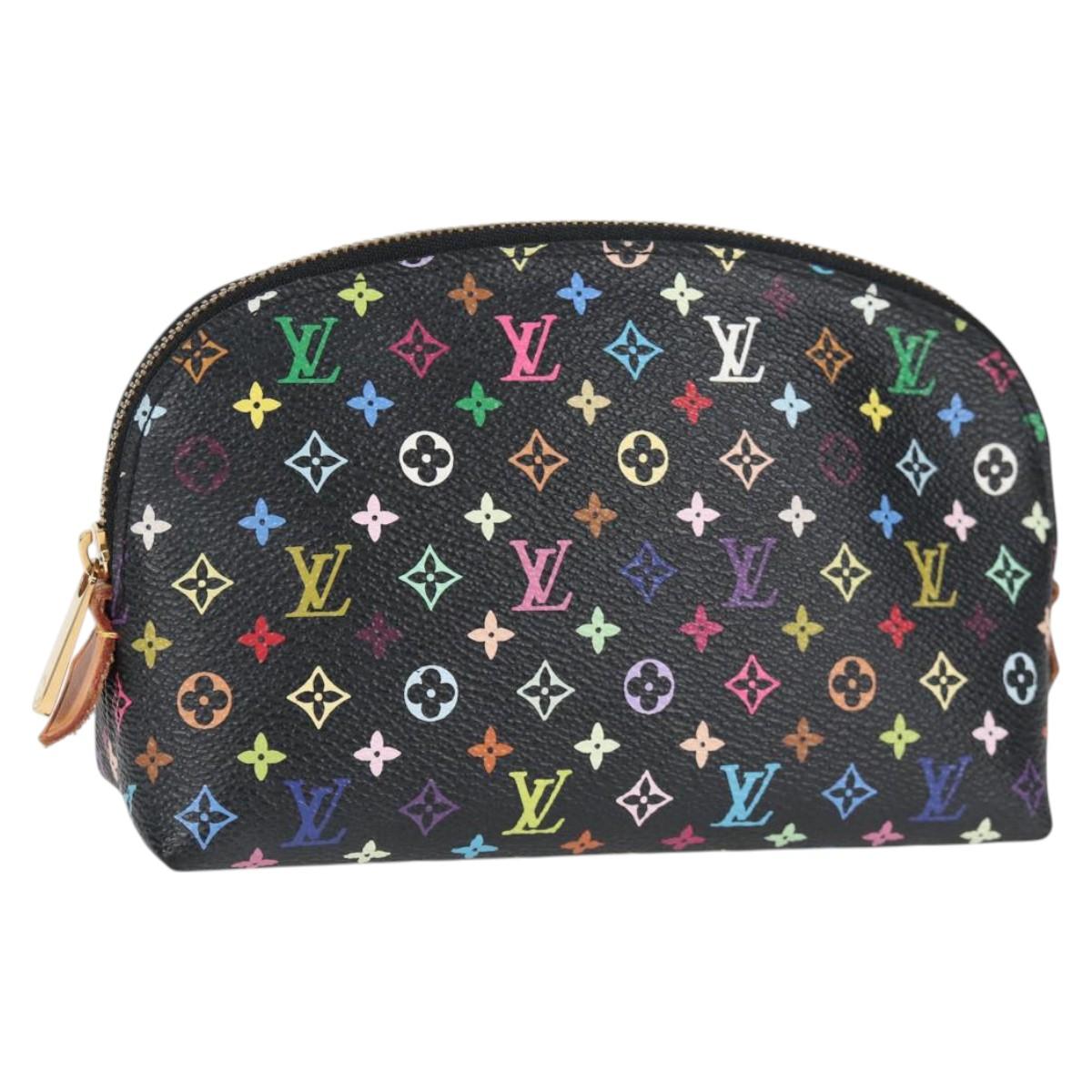LOUIS VUITTON Multicolor Pochette Cosmetic Pouch Black M47355 124893V