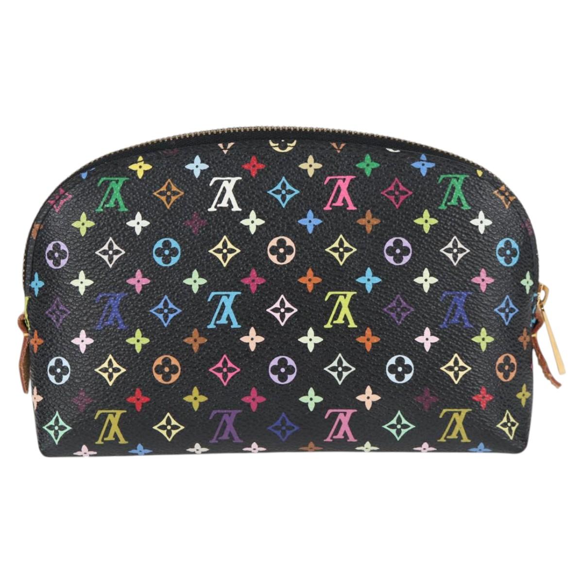 LOUIS VUITTON Multicolor Pochette Cosmetic Pouch Black M47355 124893V