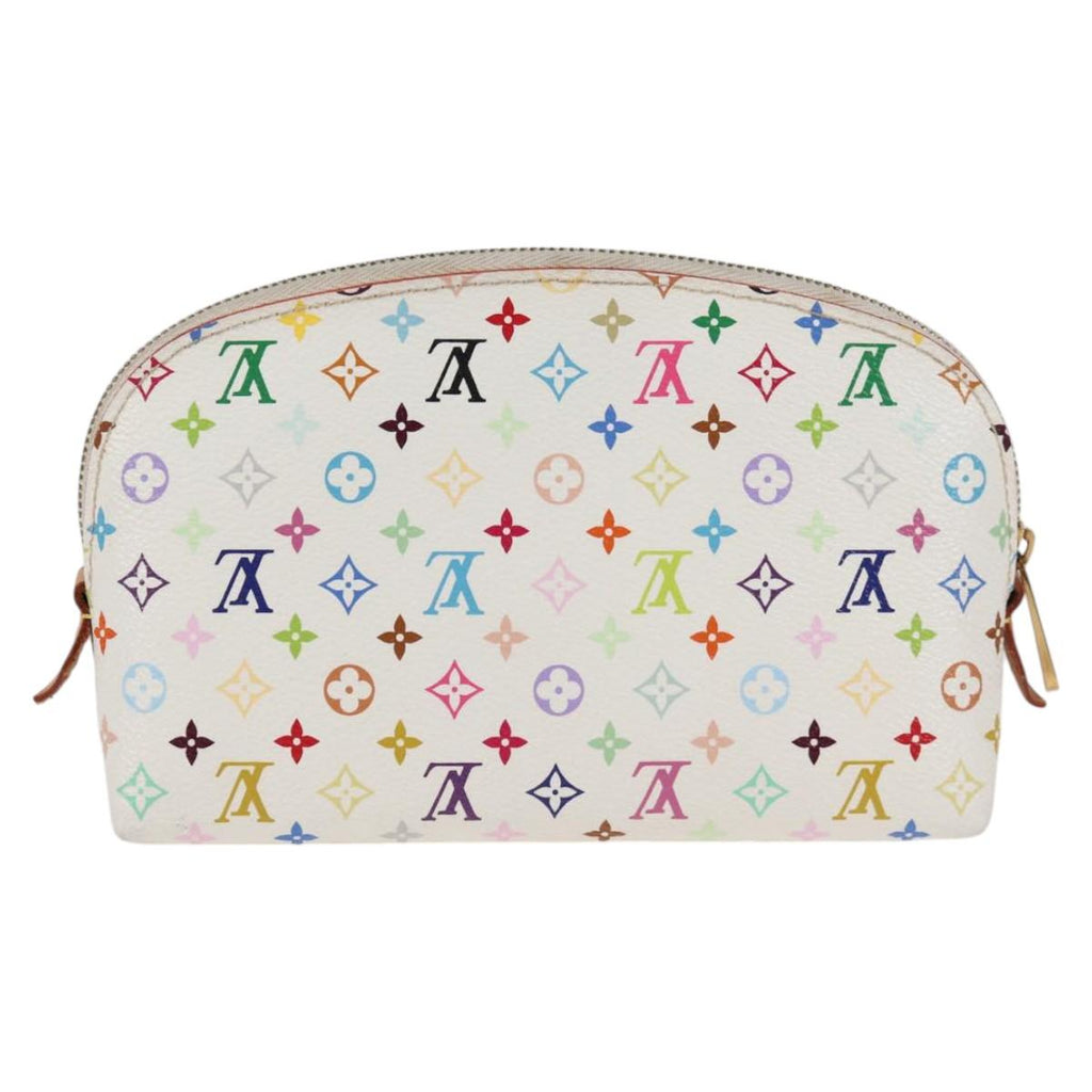 LOUIS VUITTON Monogram Multicolor Pochette Cosmetic White M47354 125292AV