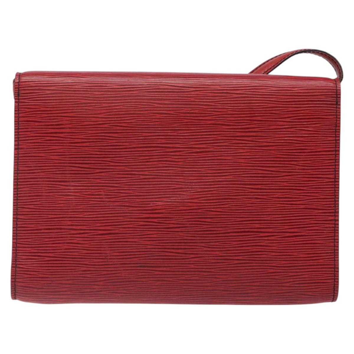 LOUIS VUITTON Epi Pochette Arche Shoulder Bag Red M52577 LV 125313